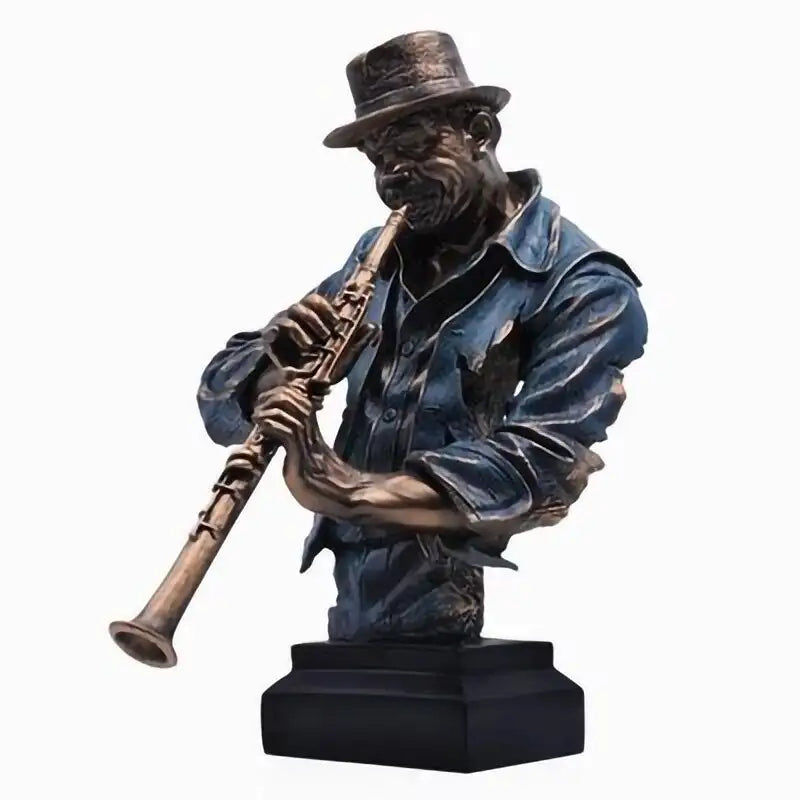 Μικρογραφία: Modern Band Sculpture Ornament Abstract Music Figure Bust Statue Resin Art&Craft