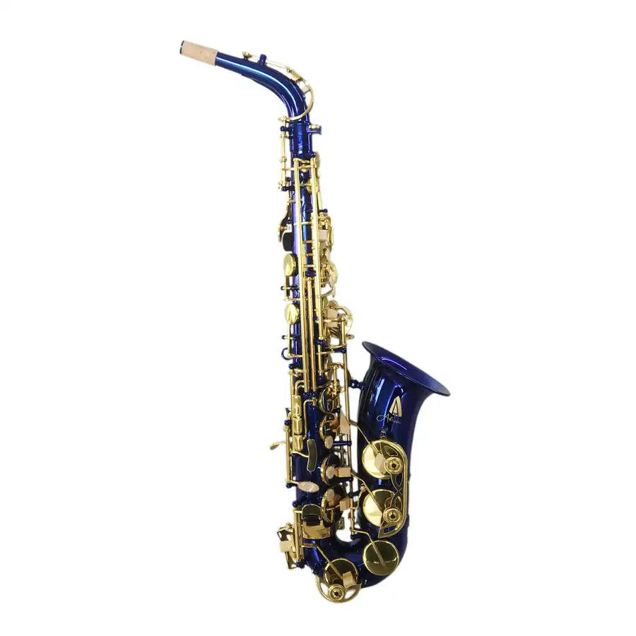 Miniatura: SEASOUND OEM  High Quality Cheap Blue Body Lacquer Keys Alto Saxophone JYAS102DB