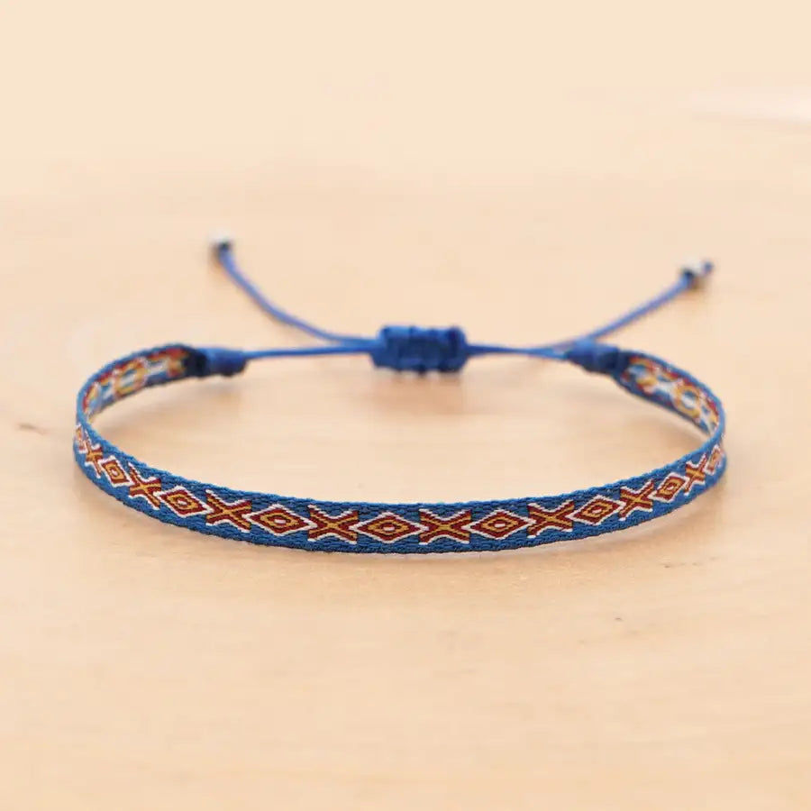 Miniatura: Adjustable Handmade Woven Friendship Bracelet Braided Rope Bracelet Retro Hand k