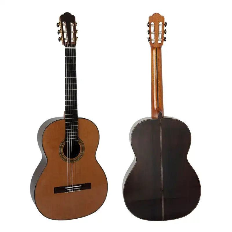 Miniaturebillede: Gloss Finish guitar All Solid master level handmade professional Hauser classica
