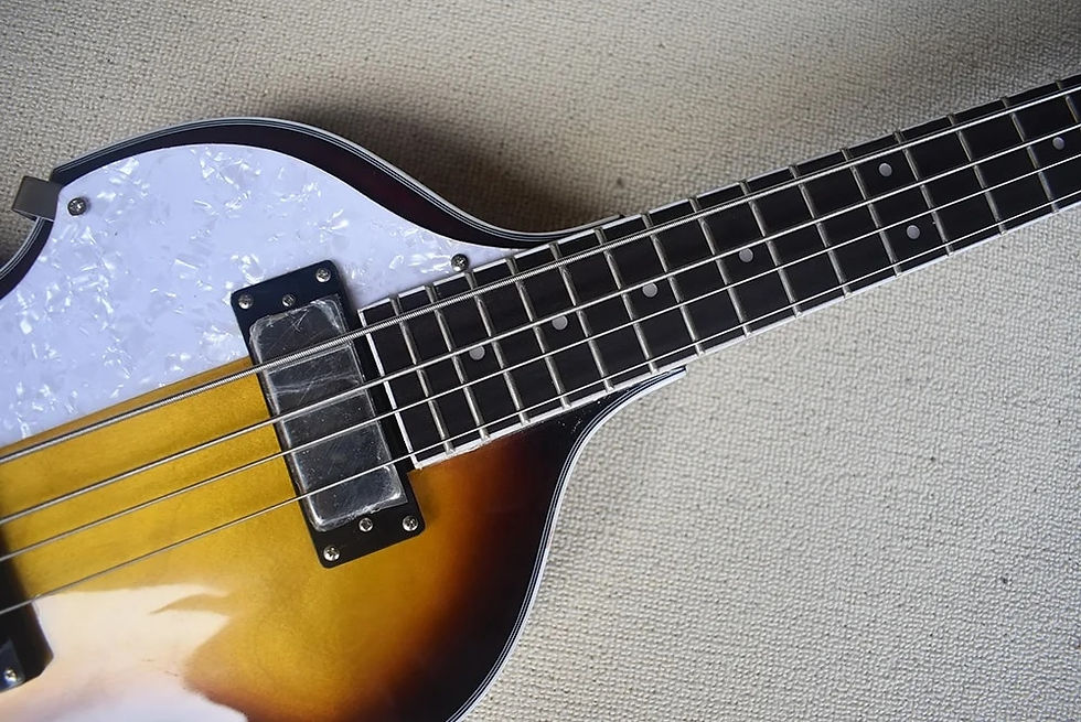 Miniaturebillede: Flyoung Tobacco Sunburst Left Handed 4 Strings Electric Bass Guitar Maple Body