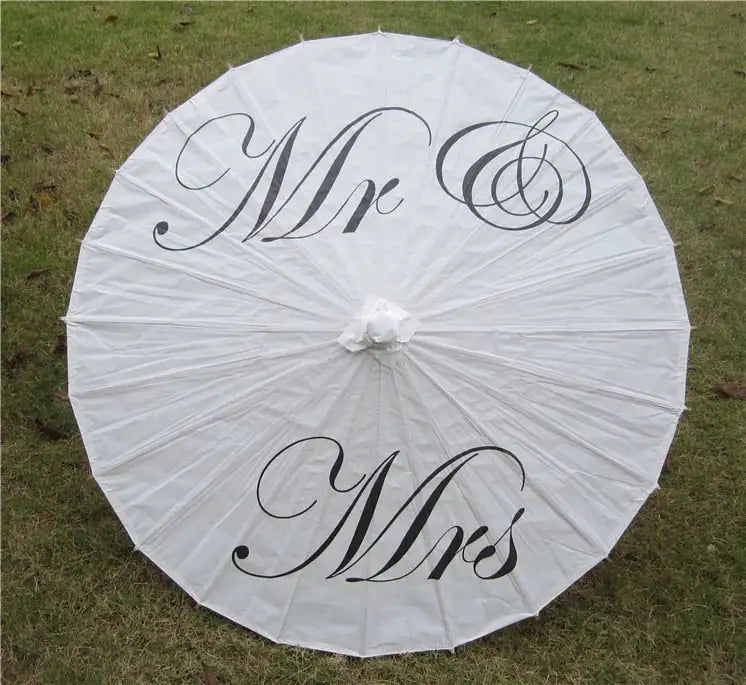 Thumbnail: Parapluie clair en papier huilé merci | Pour mariage