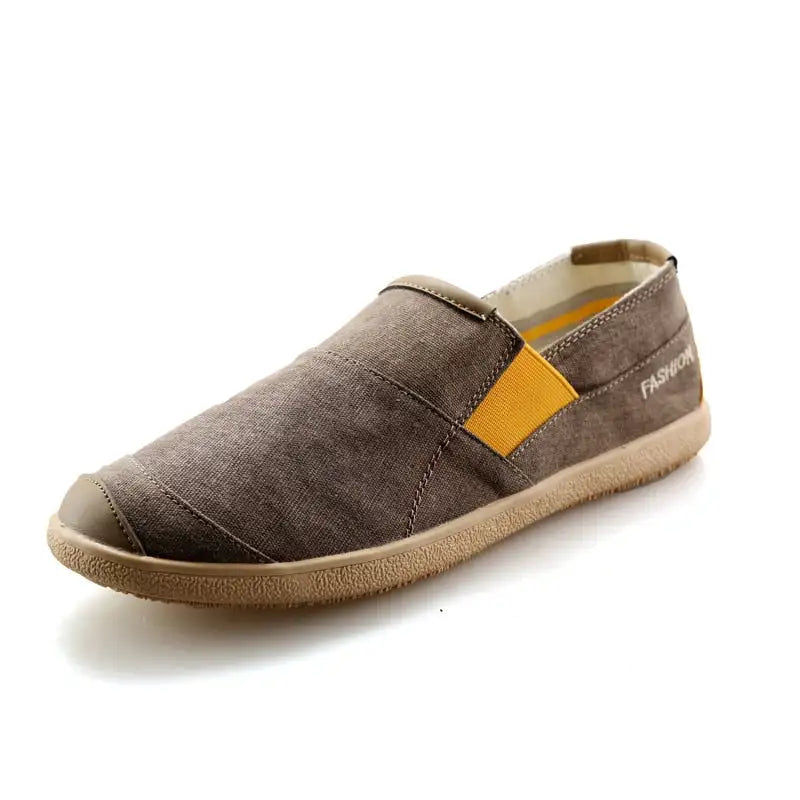 Thumbnail: Summer Fashion Canvas Men's Casual Shoes Handmade Weaving Fisherman Shoes Fashio