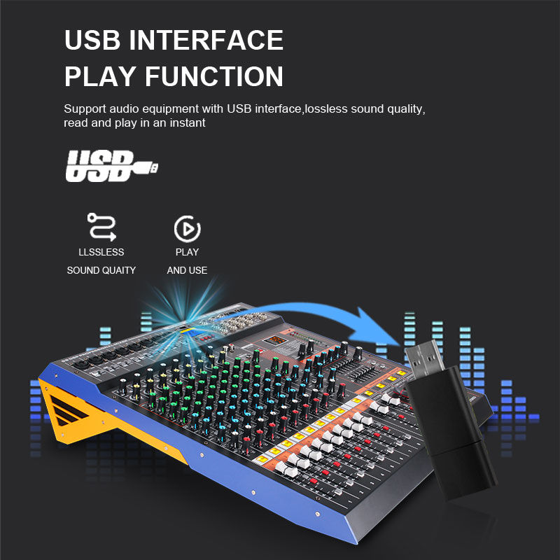 Miniaturbild: EFX12Wired Broadcast Mixer Music Equipment Studio Dj Controller Multi-Purpose