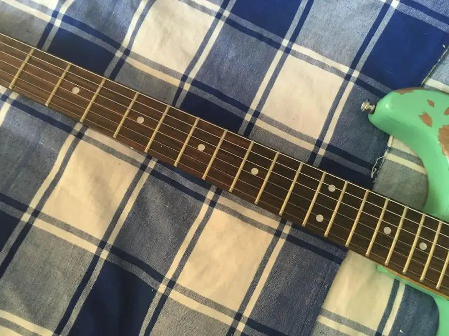 Miniatura: Left hand electric guitar handmade relic guitar Ash body custom body old hardwar