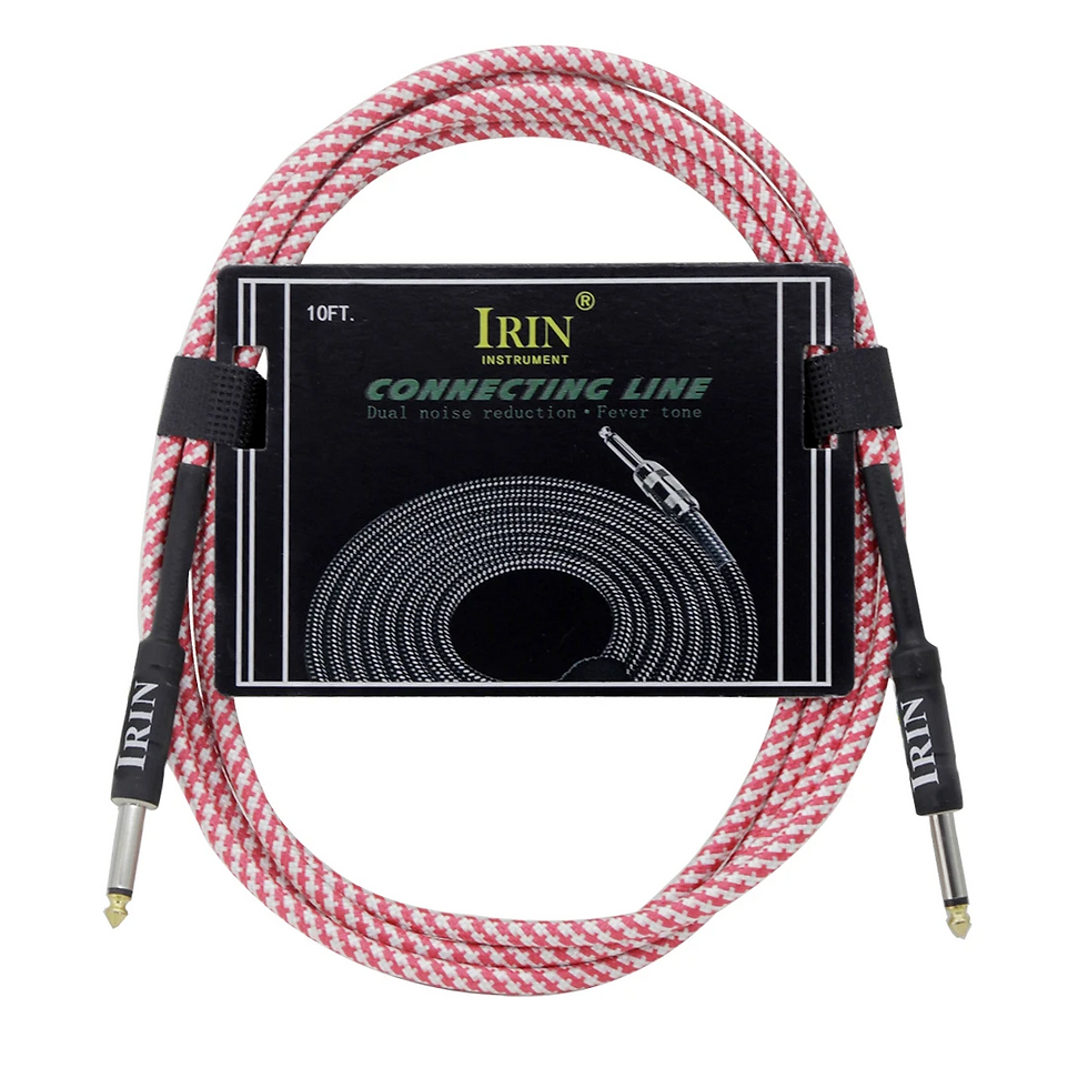 Pikkukuva: IRIN Guitar 3M Audio Cable Colorful Nickel Plug Audio Cable for Electric Guitar 