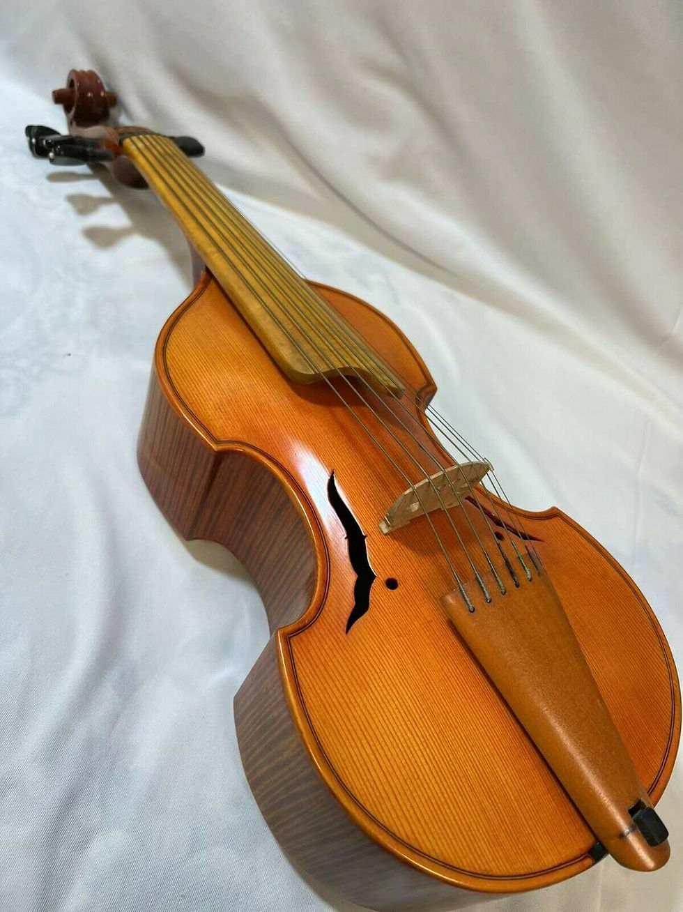 Thumbnail: Baroque style SONG Brand Maestro 7 strings 14" viola da gamba,flamed back #11948