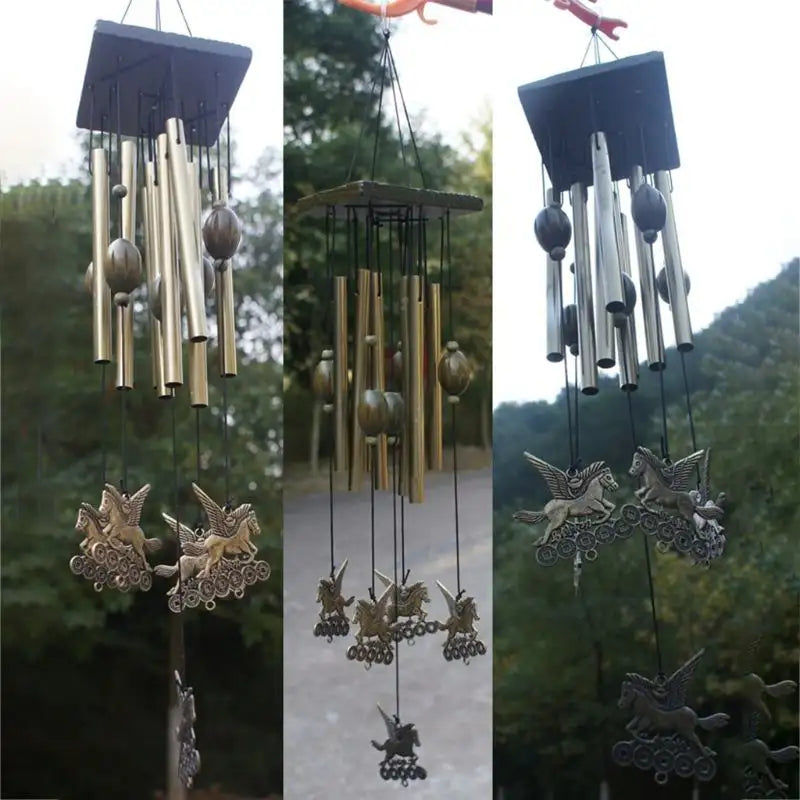 섬네일: Handmade 27 Tubes Wind Chimes for Outside Decoration Tuned Hummingbird Wind Chim