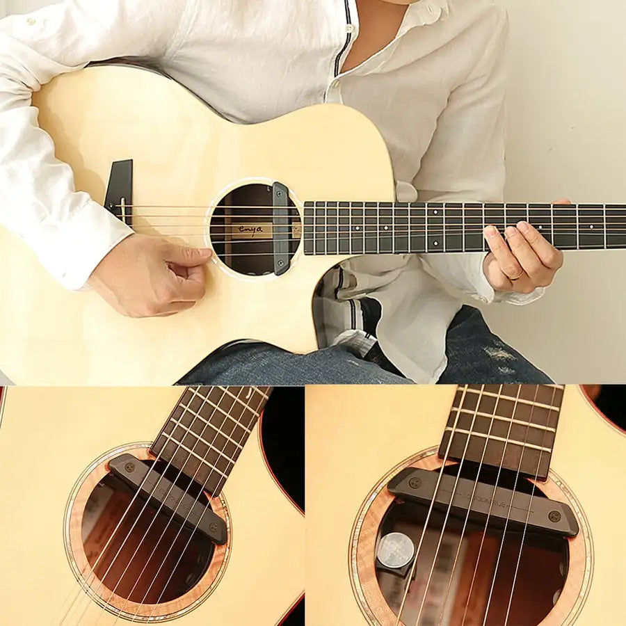 Thumbnail: DOUBLE X1 Pro Acoustic Guitar Pickup Single Double Pickups Preamp System,DOUBLE 