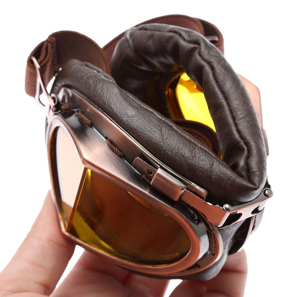 섬네일: Motorcycle Goggles Glasses Vintage Motocross Retro Aviator Pilot