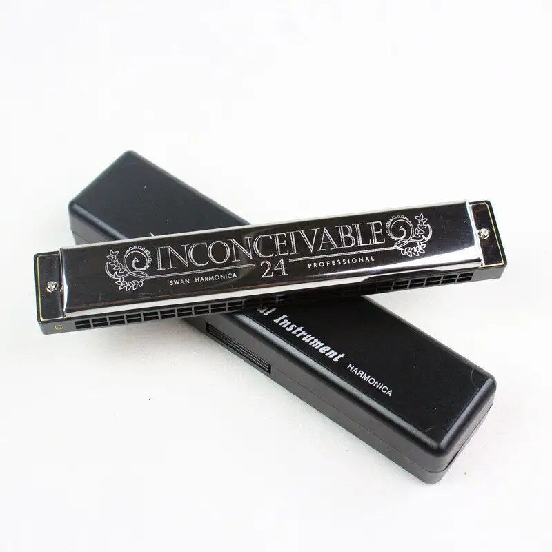 Miniaturbild: Cygne Harmonica trémolo C clé 24 trous trémolo Harmonica bouche orgue haute qual