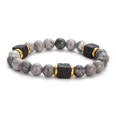Miniatura: Bracelet en pierre volcanique,