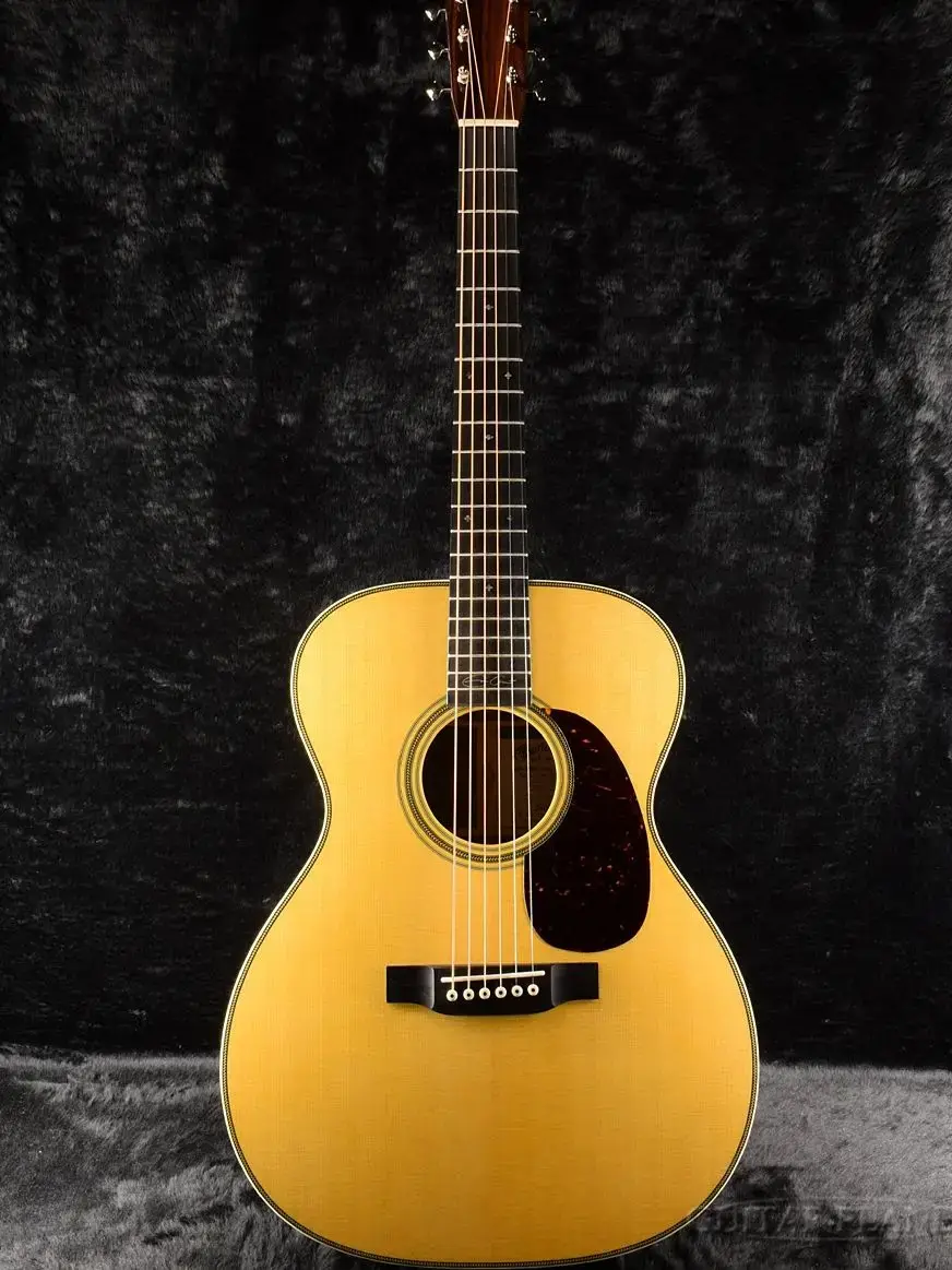 Miniatura: AAA solid top OOO guitar rosewood herringbone binding upgrade handmade EC signat