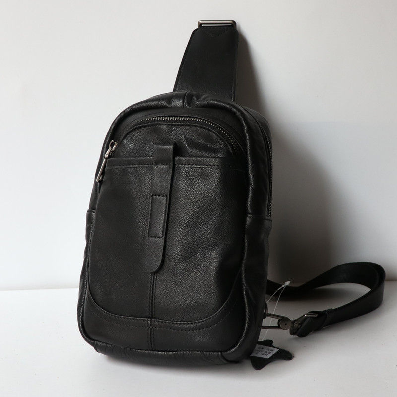 Miniaturebillede: Sac de poitrine pour hommes en cuir