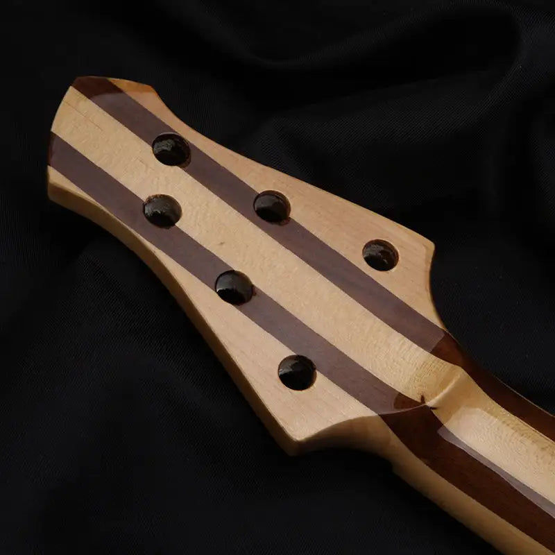 섬네일: Derulo Electric Bass guitar Custom OEM DIY 6 Strings Bass guitar Flamed Maple To