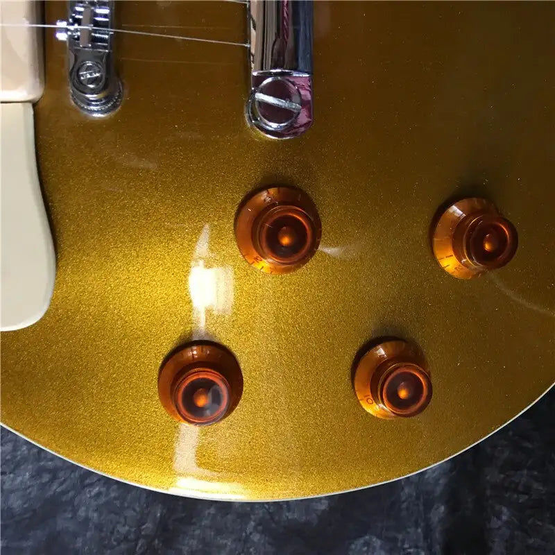 섬네일: Vente en gros et au détail de nouveaux micros P90 avec motif doré. Guitare à gau