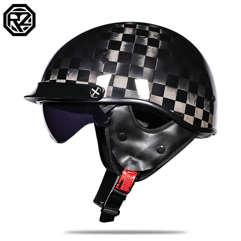 Miniature : Motorcycle Helmet Retro German Classic Moto Helmet 