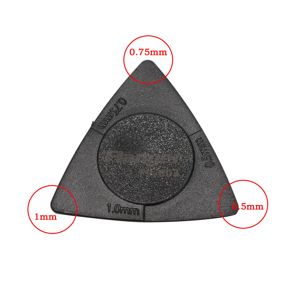 10pcs Plastic Steel Material Anti Wear Durability Plectrum Non-slip Black Guitar