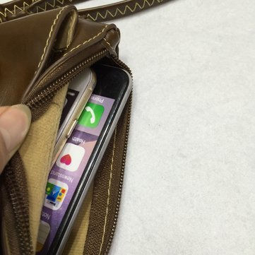 Miniaturebillede: Sac bandoulière mini Vintage en PU pour femmes pour iPhone 7/7 Plus Samsung S6 E