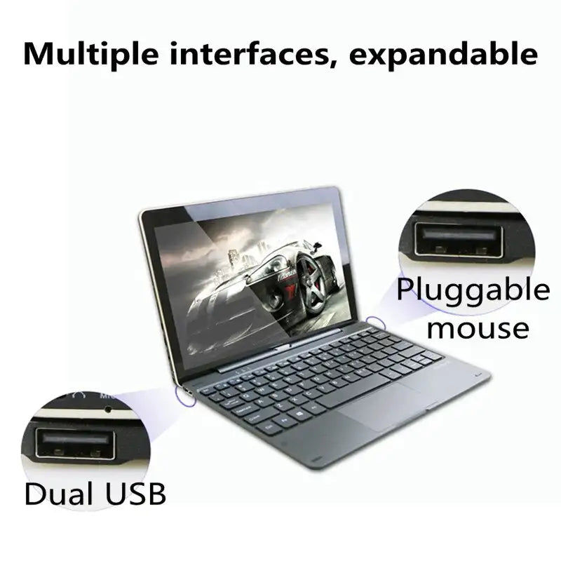 Miniatyrbilde: 2 en 1 Tablette Windows10 Intel Atom Trail-T3 Z735 Quad Core 1280*800 2 GO RAM 3