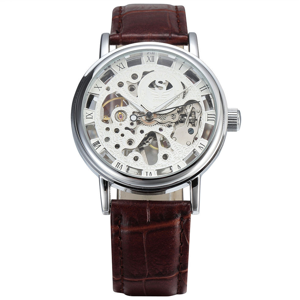 Thumbnail: Leather casual men's Watch