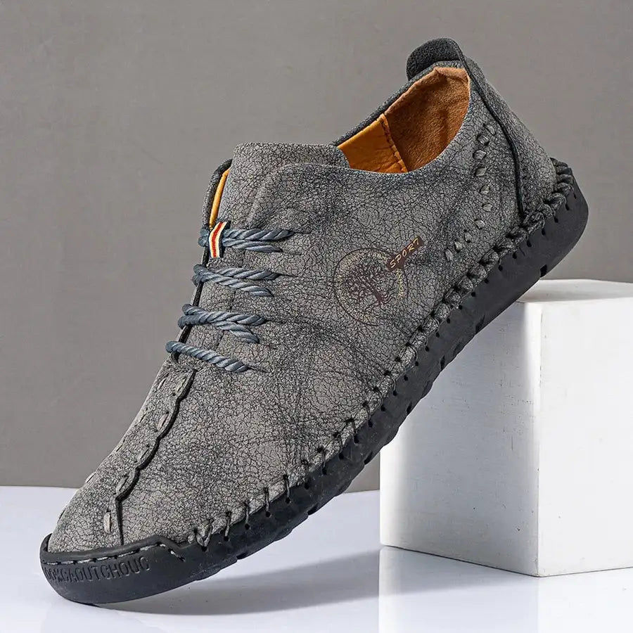 Thumbnail: Handmade Leather Mens Shoes Comfortable Casual Leather Shoes Men Loafers Hot Sal