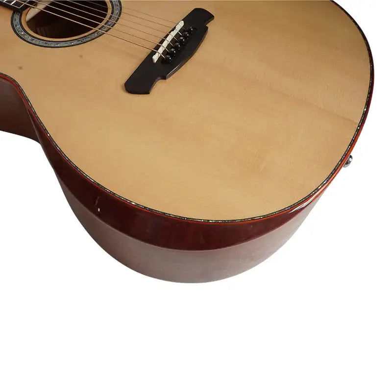 섬네일: Handmade all solid acoustic body guitar  with low price