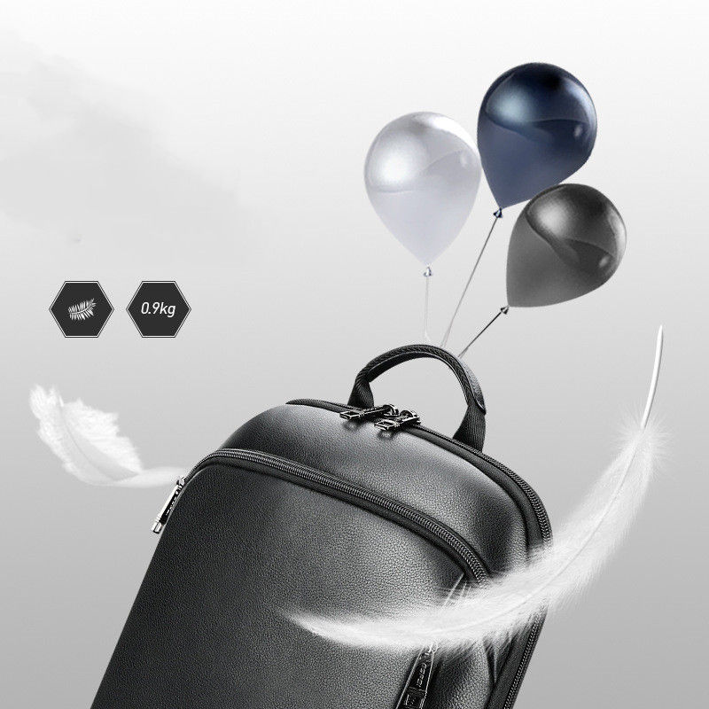 Miniaturebillede: Nouveau sac à dos haut de gamme en cuir véritable pour hommes