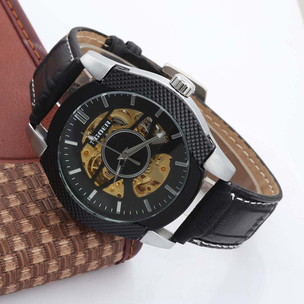 Thumbnail: Automatic Mechanical Watch Belt Leisure Sports Luminous Waterproof Watch