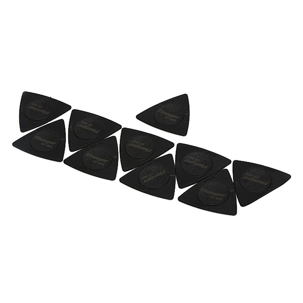 Thumbnail: 10pcs Plastic Steel Material Anti Wear Durability Plectrum Non-slip Black Guitar