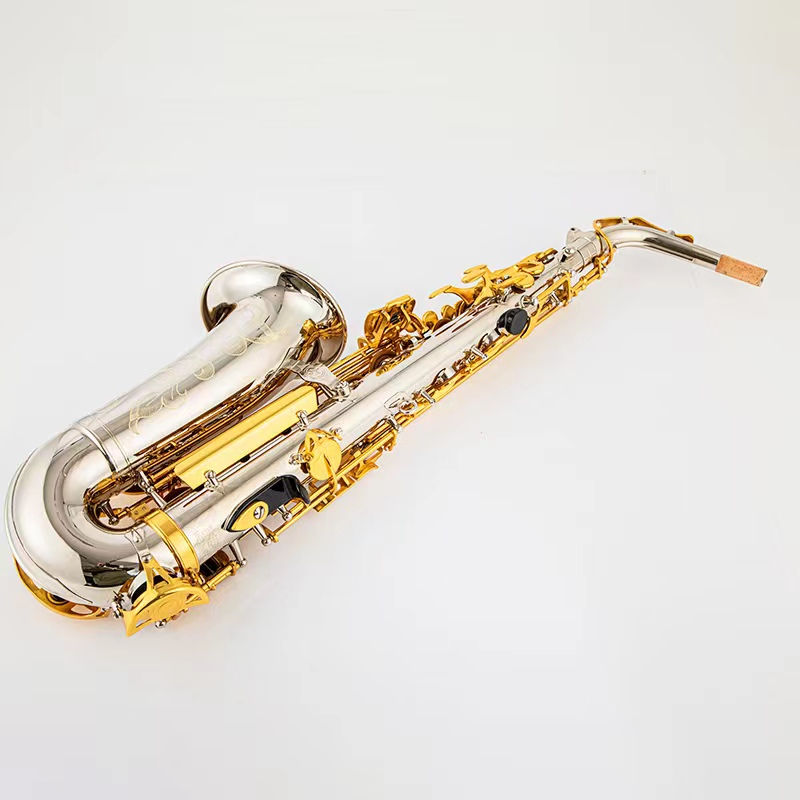 Miniatura: Made in Japan 200 Alto Saxophone Nickel Plated Gold Key Professional Sax Mouthpi