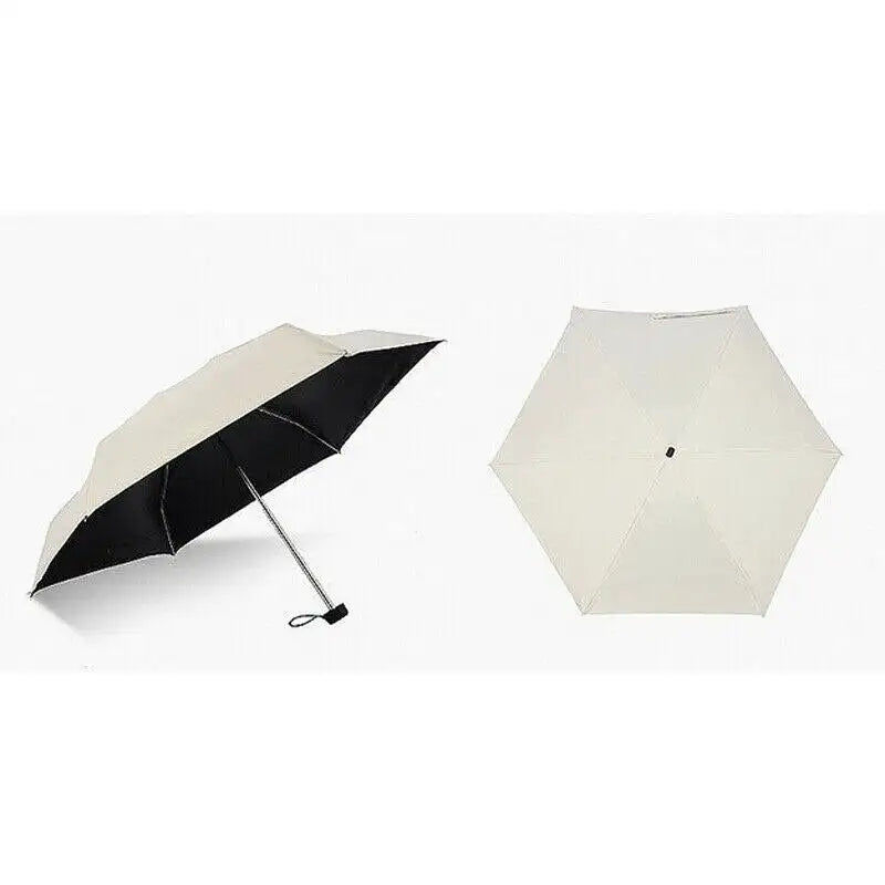 Miniaturebillede: Rainny-parapluie de poche Anti UV | Mini parapluie à cinq plis, coupe-vent, lége