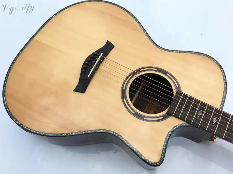 섬네일: De haute qualité fait main table en épicéa massif guitare acoustique