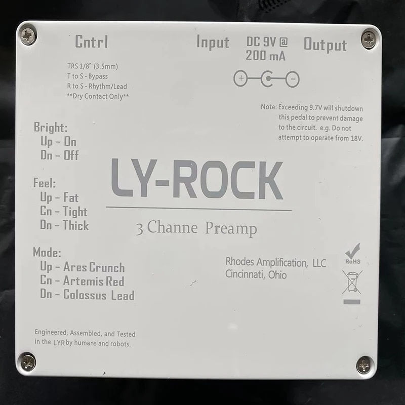 Miniaturebillede: LY-ROCK LYR 3 Channel Guitar Preamp Pedal Effect Pedal for KSR Ceres 3ch Preamp
