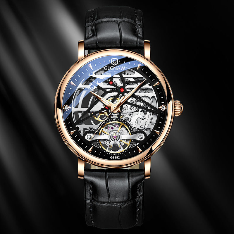 Miniatyrbild: Glenn Genuine Watch Male Automatic Hollow Mechanical Watch