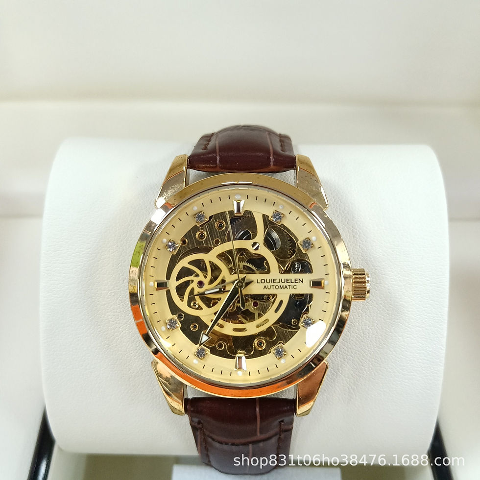Thumbnail: Hollow Men's Leather Belt Mechanical Watch Waterproof