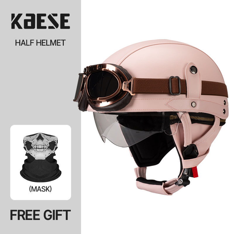 Miniatura: Vintage Half Face Motorcycle Helmet Motorbike Helmets Men Women 