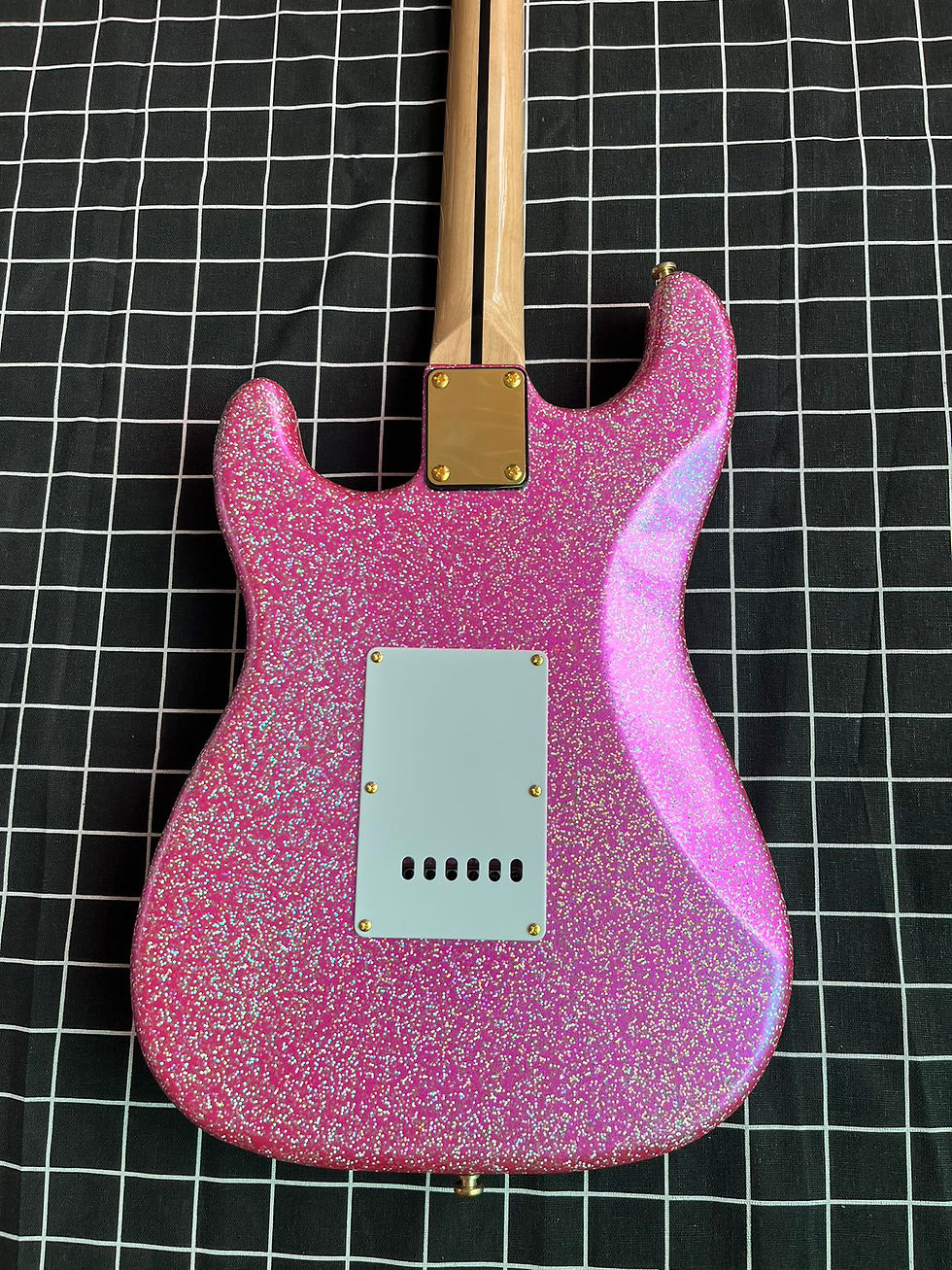 Μικρογραφία: 2024 Wooden Bling Purple ST Electric Guitar 22 Fret