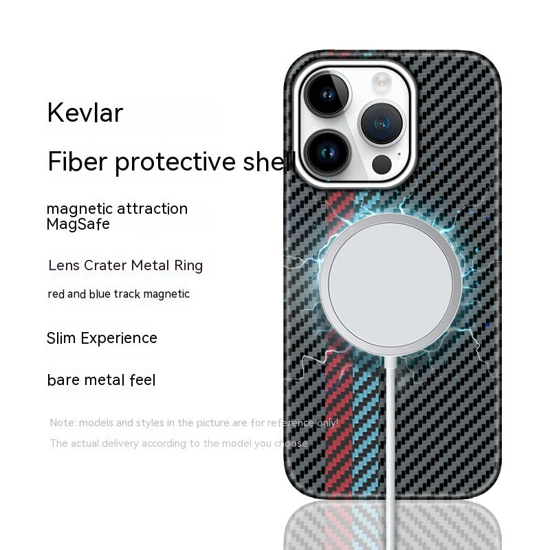 Miniaturebillede: Kevlar Mobile Phone Shell Carbon Fiber Protective Sleeve
