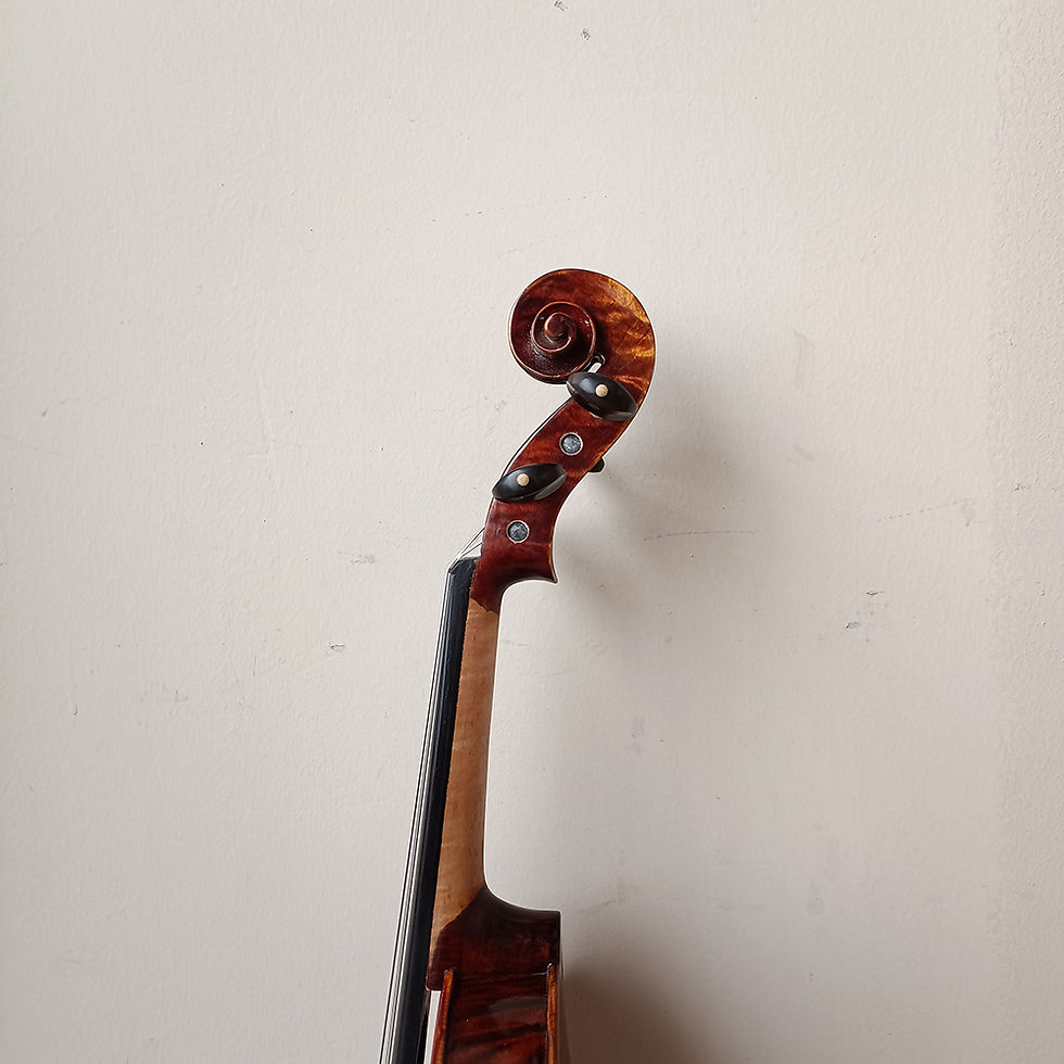 Miniatura: High flame maple handmade Violin 4/4 3/4 1/2 1/4 바이올린 كمان Stradivar
