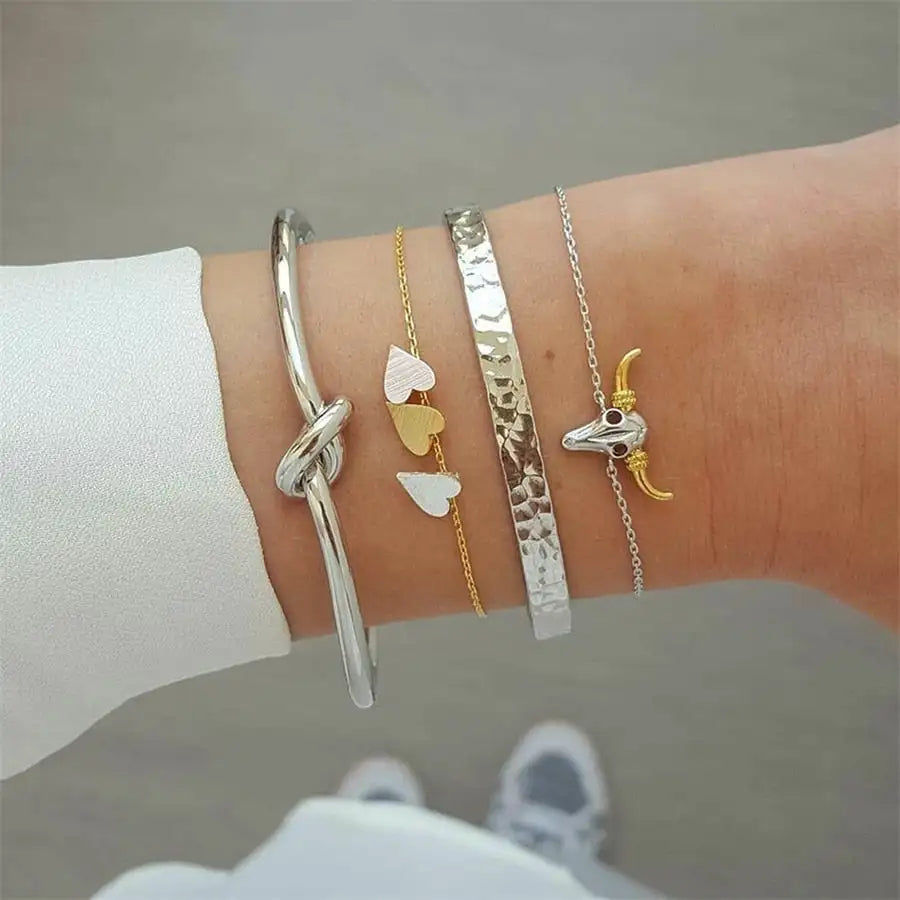 Miniatura: 30 Style Boho Bangle Elephant Heart Shell Star Moon Bow Map Crystal Bead Bracele