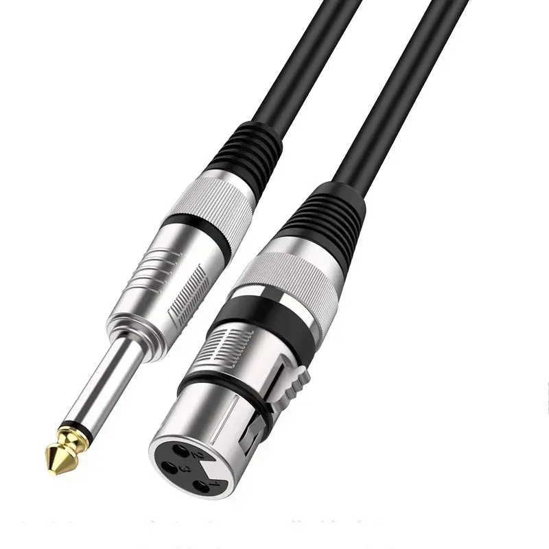 Thumbnail: Microphone Cable Jack 6.35mm TS 1/4 Male To XLR Female Microphone Audio Cable fo
