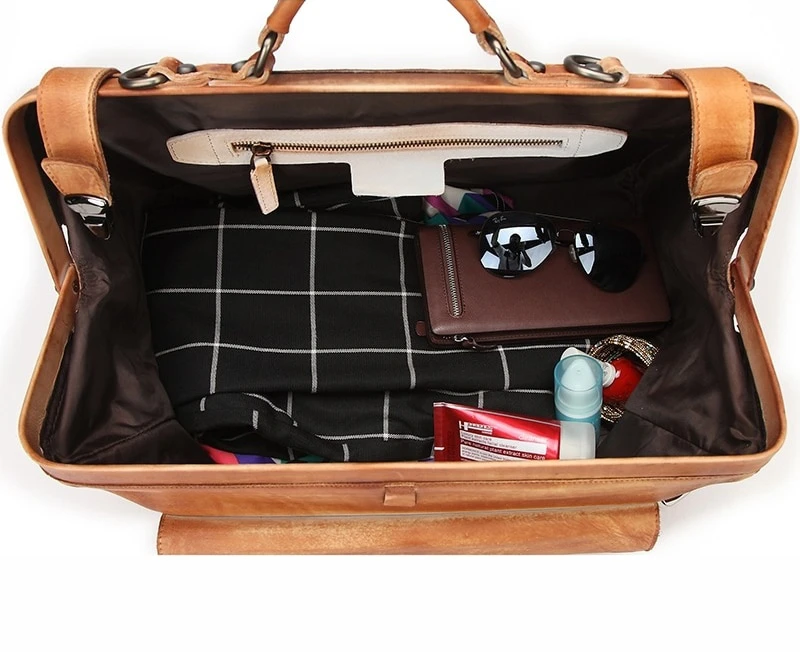 Miniaturebillede: Véritable Cuir D'affaires Bagages Et Sac de Voyage