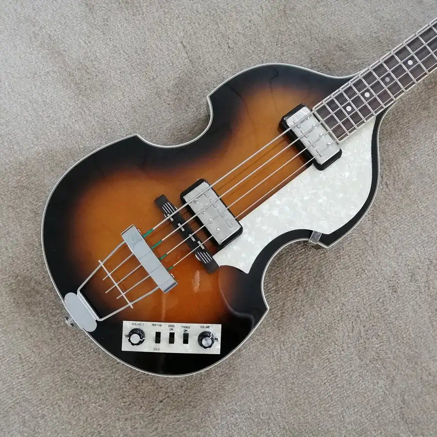 Thumbnail: En STOCK,4 cordes violon basse guitare, modèle hornferr, bouton Wilkinson, coule