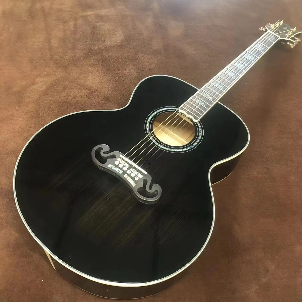 섬네일: 43 "J200 mold smoke gray lacquered solid wood profile acoustic guitar