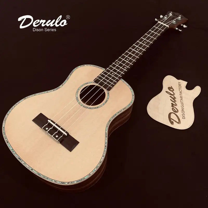 Thumbnail: Derulo High Quality Ukulele 26 inches Spruce Body zebrawood Manhogany Neck Laure