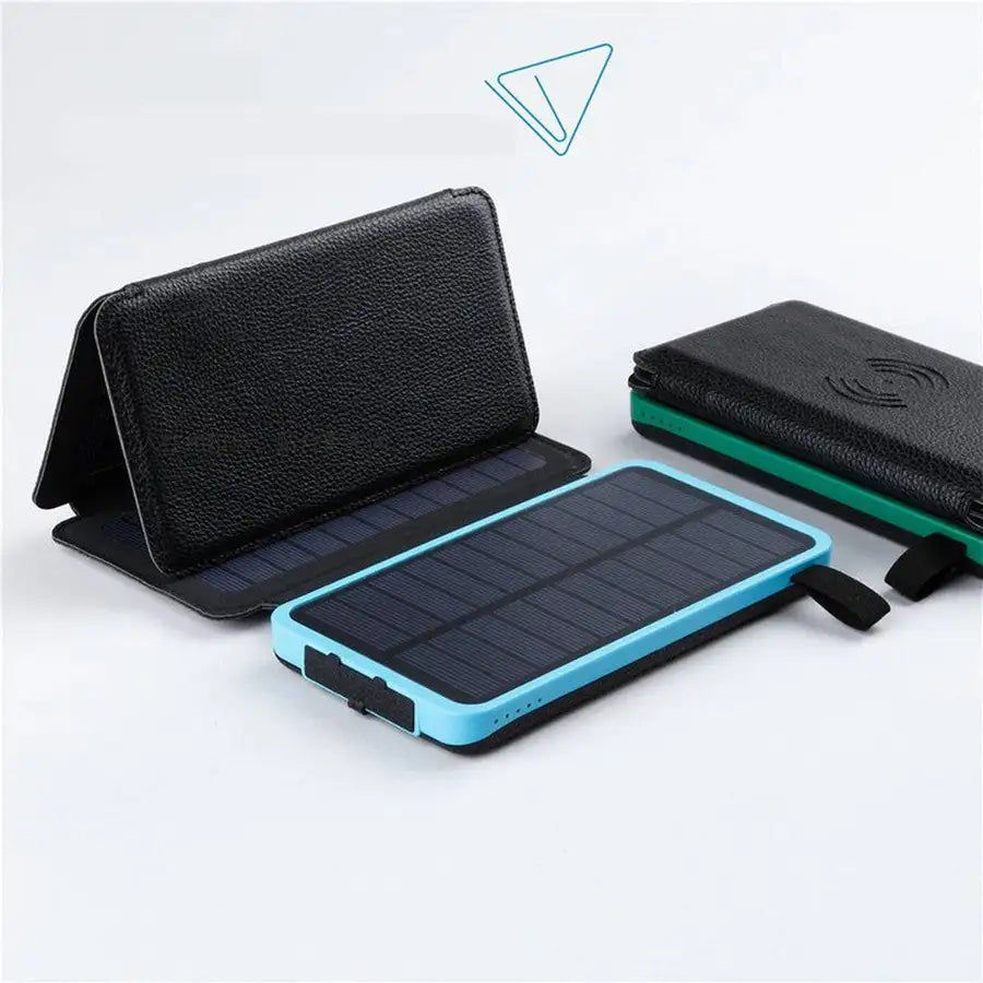 Pikkukuva: 2018 New 50000mAh Qi Wireless Solar Power Bank  Portable Charger Solar Panel Ext