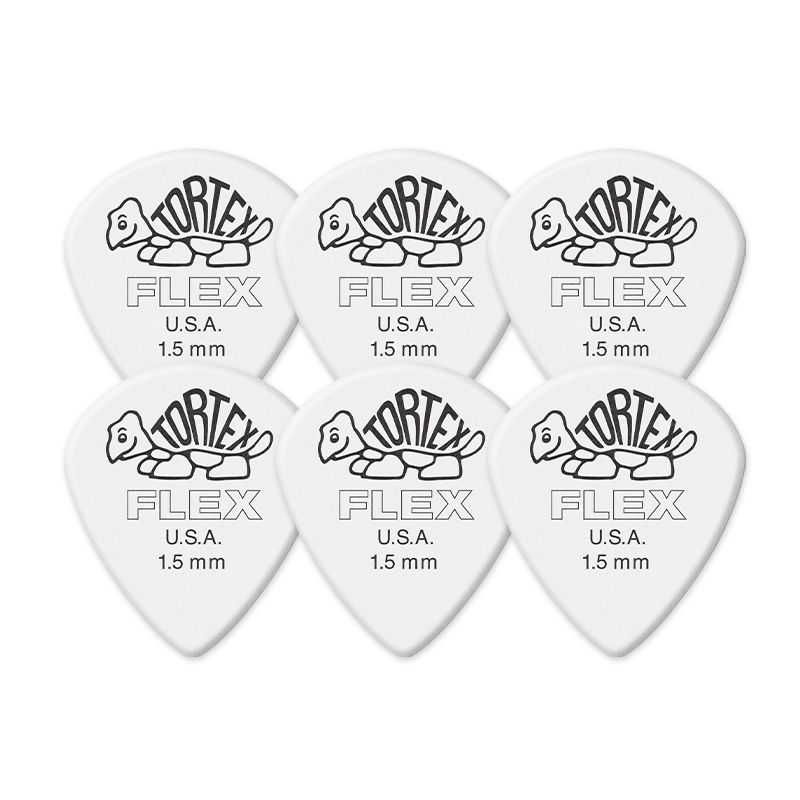 Miniatura: Dunlop   Pick. 466R FLEX Tortex JAZZ 3 matte non-slip acoustic/electric guitar p