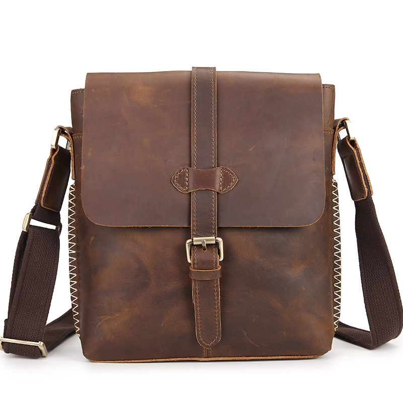 Miniaturebillede: Sac messager en cuir pour homme