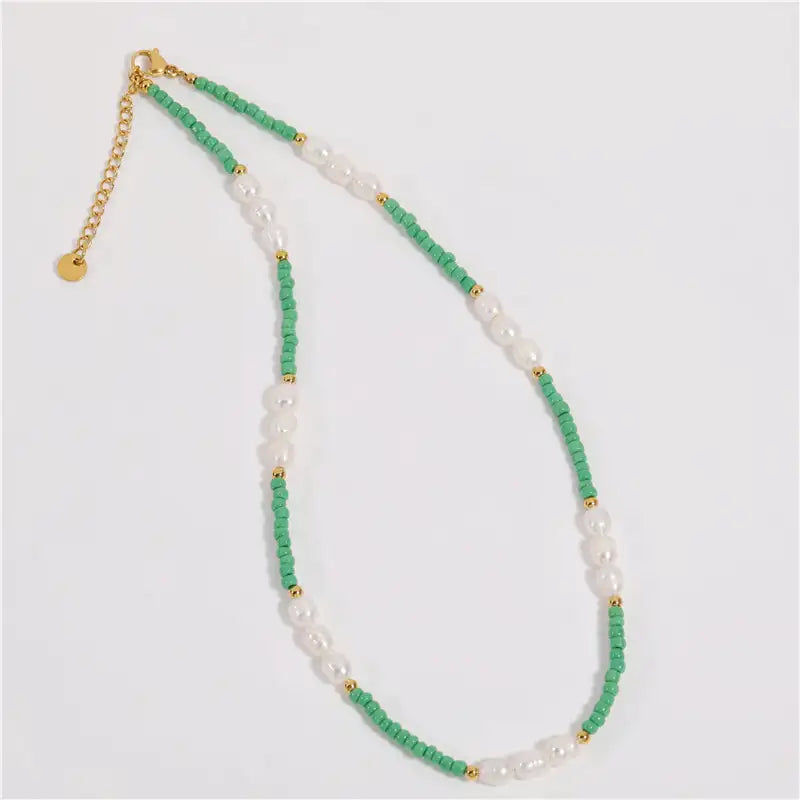 Thumbnail: Holiday Beach Summer Handmade Multi Colored Candy Color Bead Colorful Freshwater